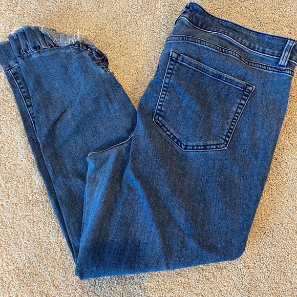 Lane Bryant Denim - Lane Bryant Ruffle Cuff Cropped Skinny Jean